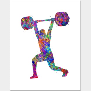 Gym Weightlifter man Posters and Art